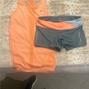 Nike Dri-FIT Gray Orange Athletic Wear